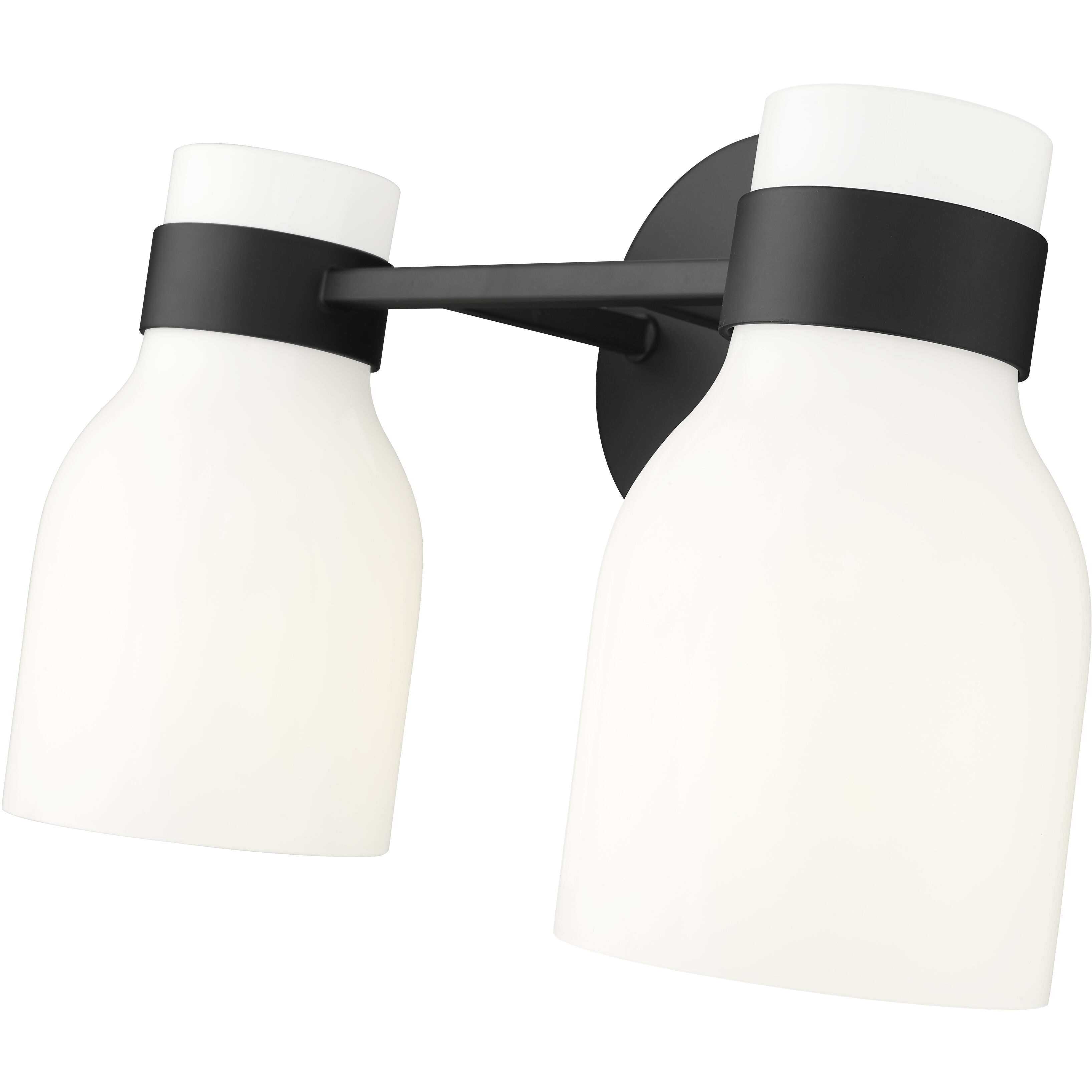 Corella 2 Light 14 inch Matte Black Bathroom Vanity Light Wall Light